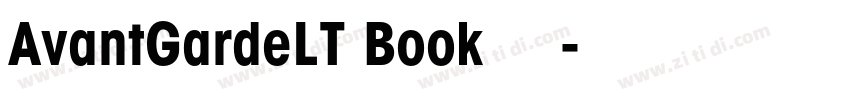 AvantGardeLT Book 粗体字体转换